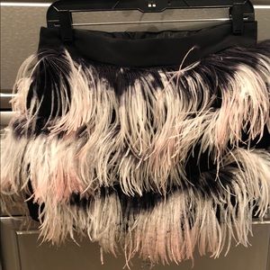 Gorgeous real ostrich Milly skirt NWT